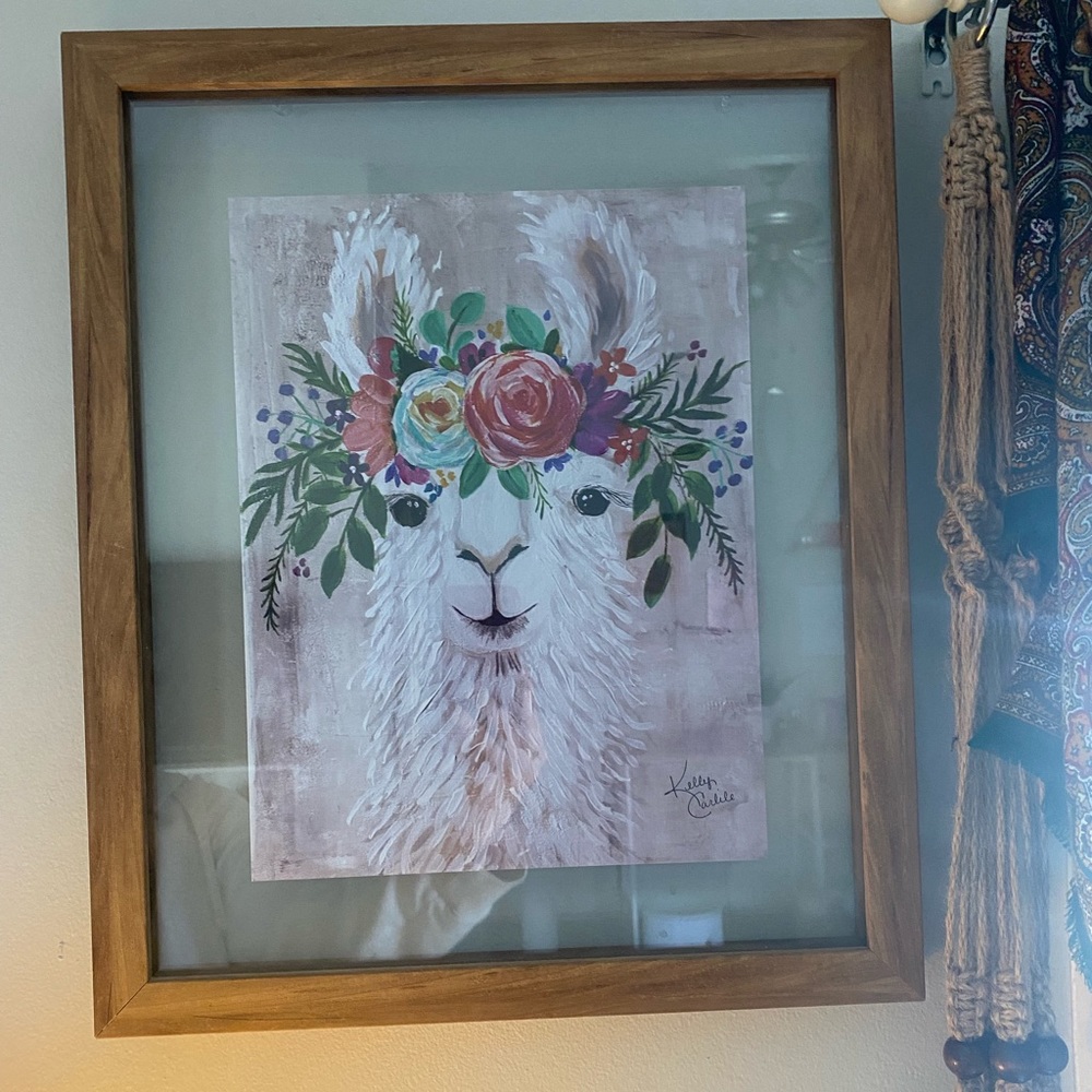 Framed Llama Graphic - Picture 2 of 7
